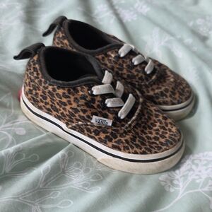 Vans Kids Leopard Print Sneakers